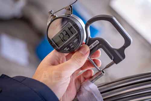 Inconel 686 coil tube wall thickness inspection