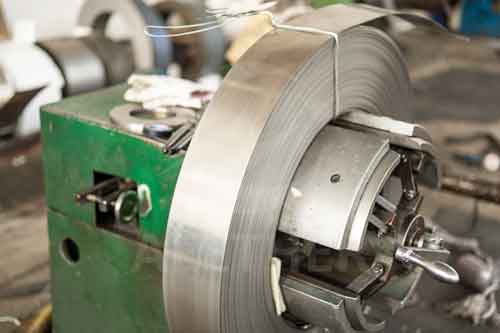 Inconel 686 strip on the machine