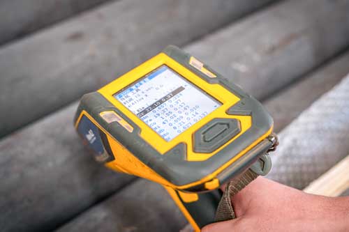 Inconel 686 round bar PMI test